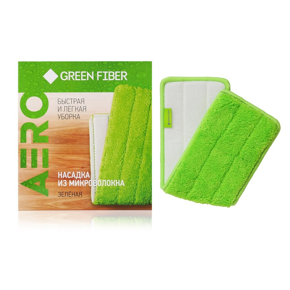 Aero_mop_attachment_06106_box_and_attachment غيار الايرو موب البخاخ من Green Fiber АЕRО، أخضر - الصورة 1